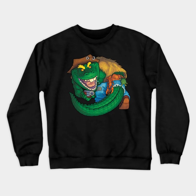 Leatherhead The Ragin' Cajun Gator Crewneck Sweatshirt by JENNEX